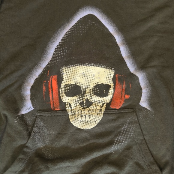 LVCRFT Tour Spooky Festival Concert Merch Skeleton Sam Large Hoodie Pullover - Picture 2 of 4